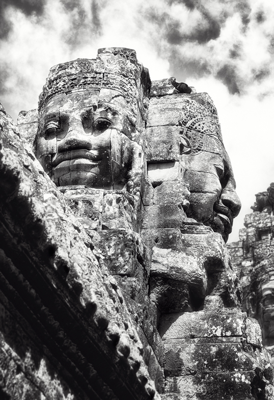 Link to image of Bayon's Monumental Faces