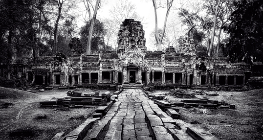 Link to image of Entrance to Central Sanctuary of Ta Prohm, 1993, Siem Reap