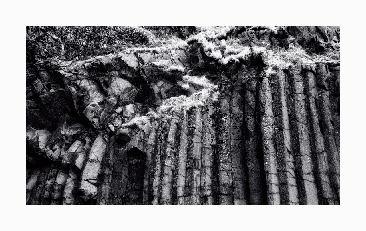 Fine art image of basalt columns on Reynisfjara Beach, Iceland. 